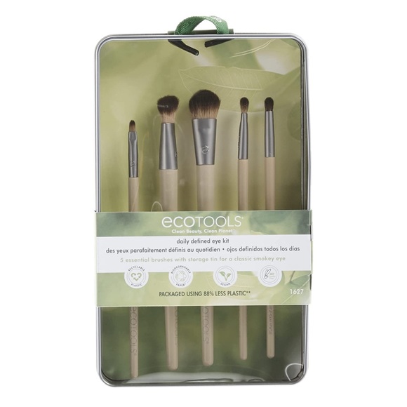 EcoTools 6 pc Makeup Brush Set NEW Full Size Brushes Eco friendly Clean Beauty - Picture 3 of 6